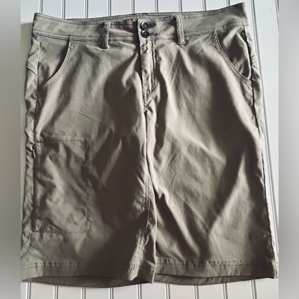 Prana Womens Size 10 Beige Casual Walking Shorts